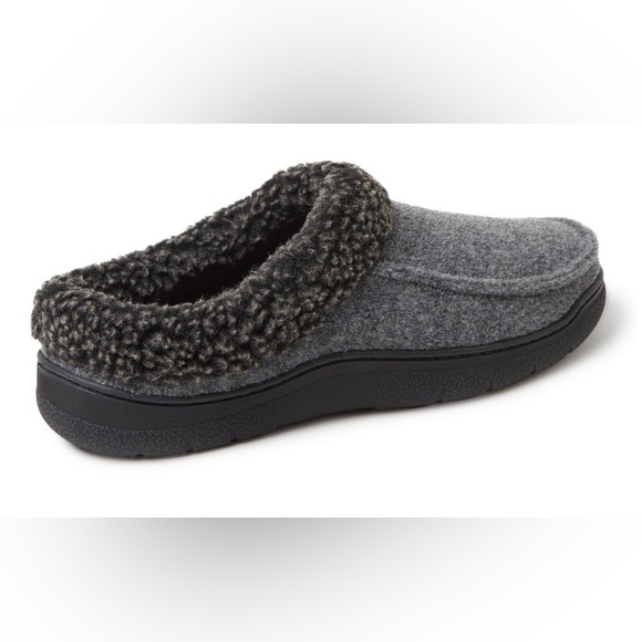 Mens DEARFOAMS Slippers Size Small 7-8 Cozy Comfort Memory Foam Gray New - Picture 9 of 11
